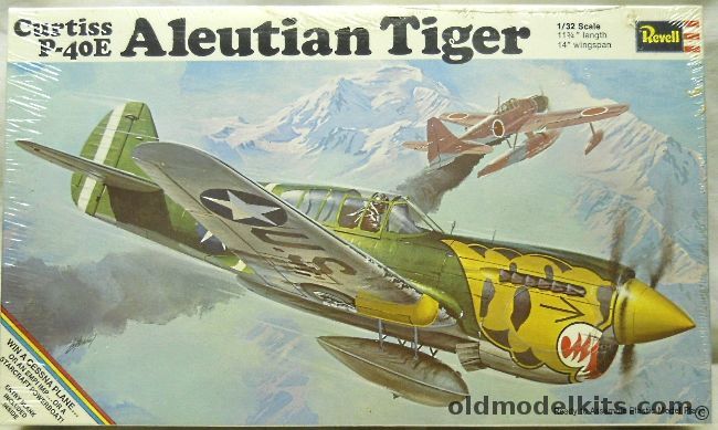 Revell 1/32 Curtiss P-40E Aleutian Tiger (Warhawk), H271-200 plastic model kit